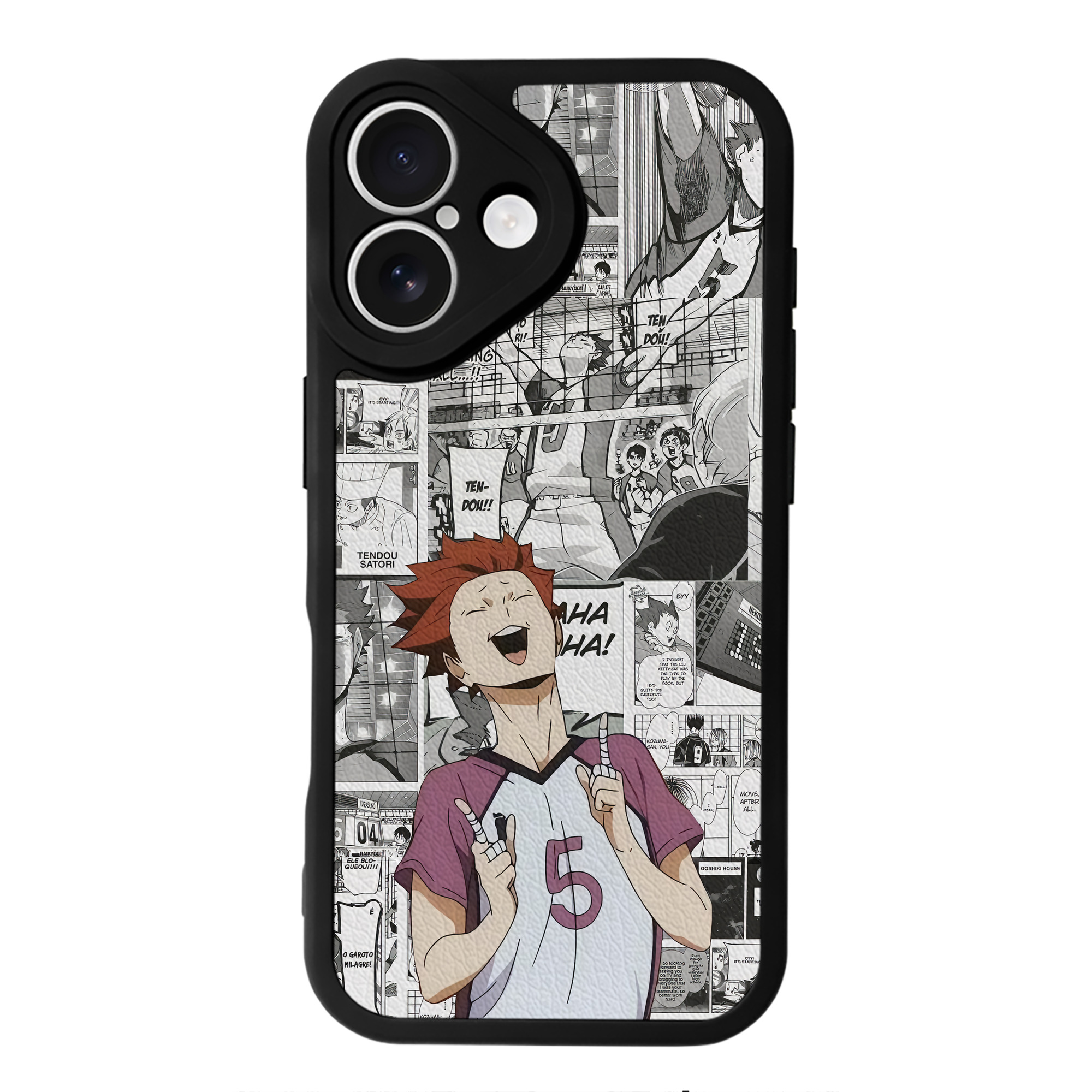 （画像用） ハイキュー!! Haikyu!! 【iPhone 16シリーズ対応】シリコンスマホケース（レザー調） 材質：シリコン